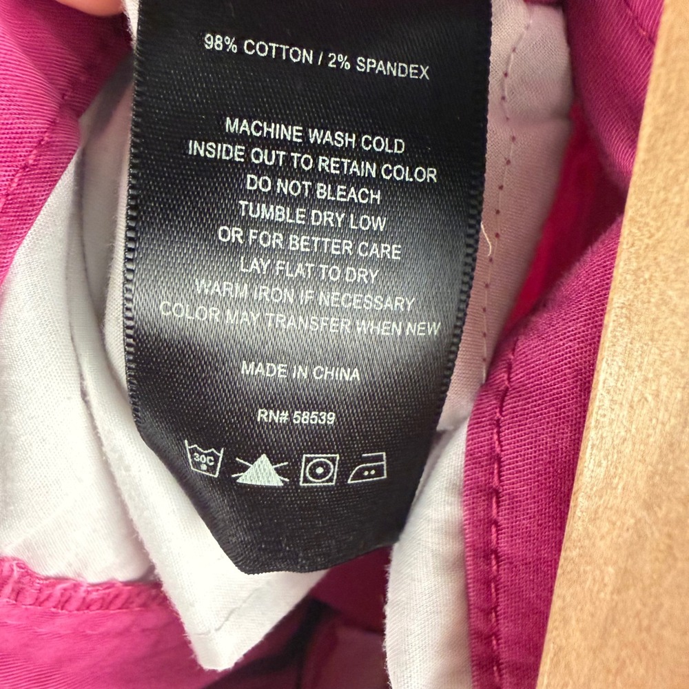Kut from the Kloth Hot Pink Taylor Crop Trouser Pockets Ankle 12 Business Casual - Picture 10 of 11
